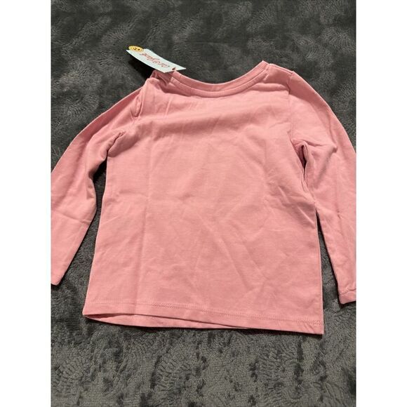 Toddler Girls' Rainbow Unicorn Long Sleeve T-Shirt Cat & Jack Pink 18m. P - Picture 4 of 4